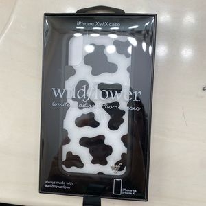 wildflower cow print case